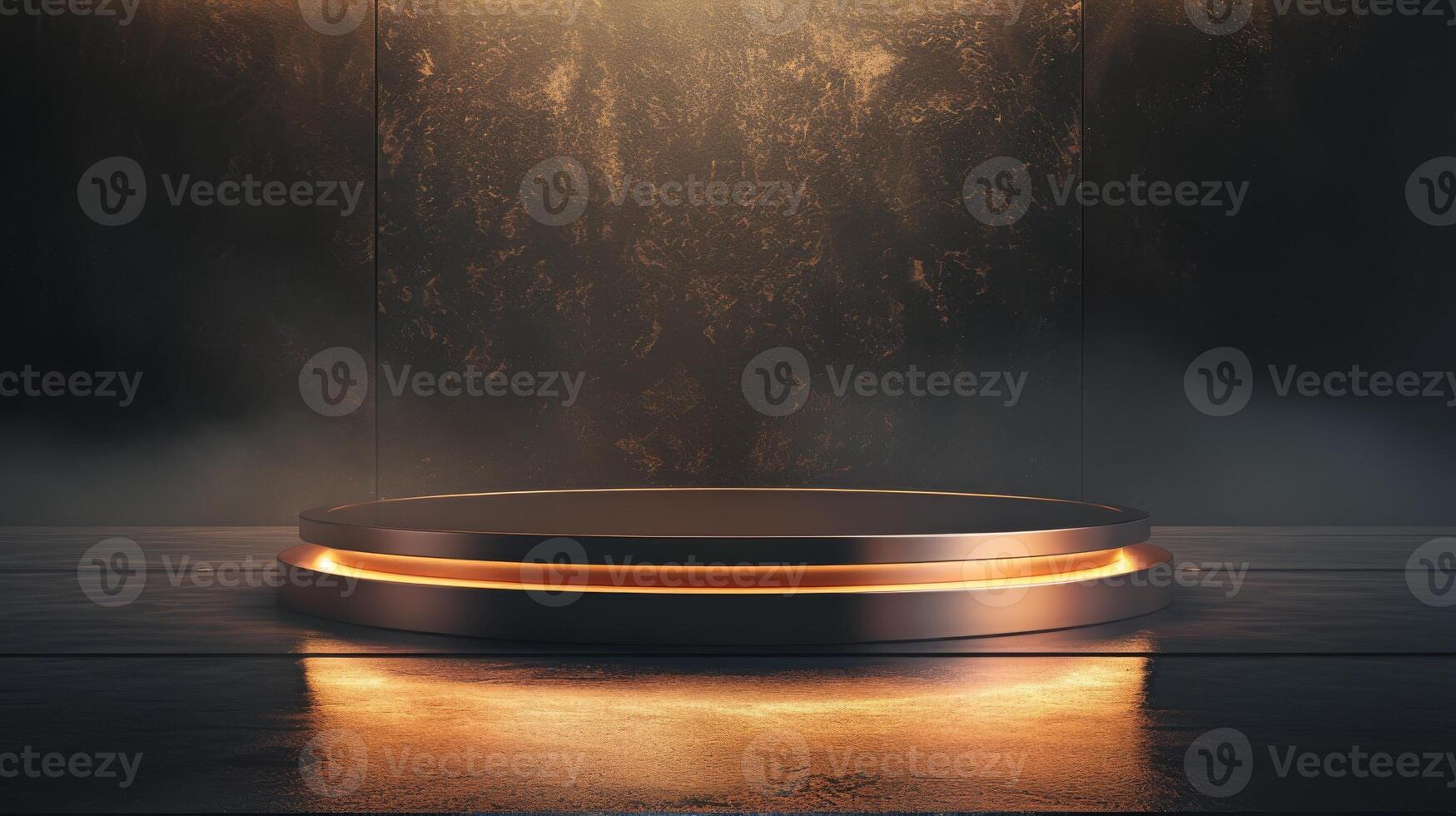AI generated A podium tailored for product presentations photo