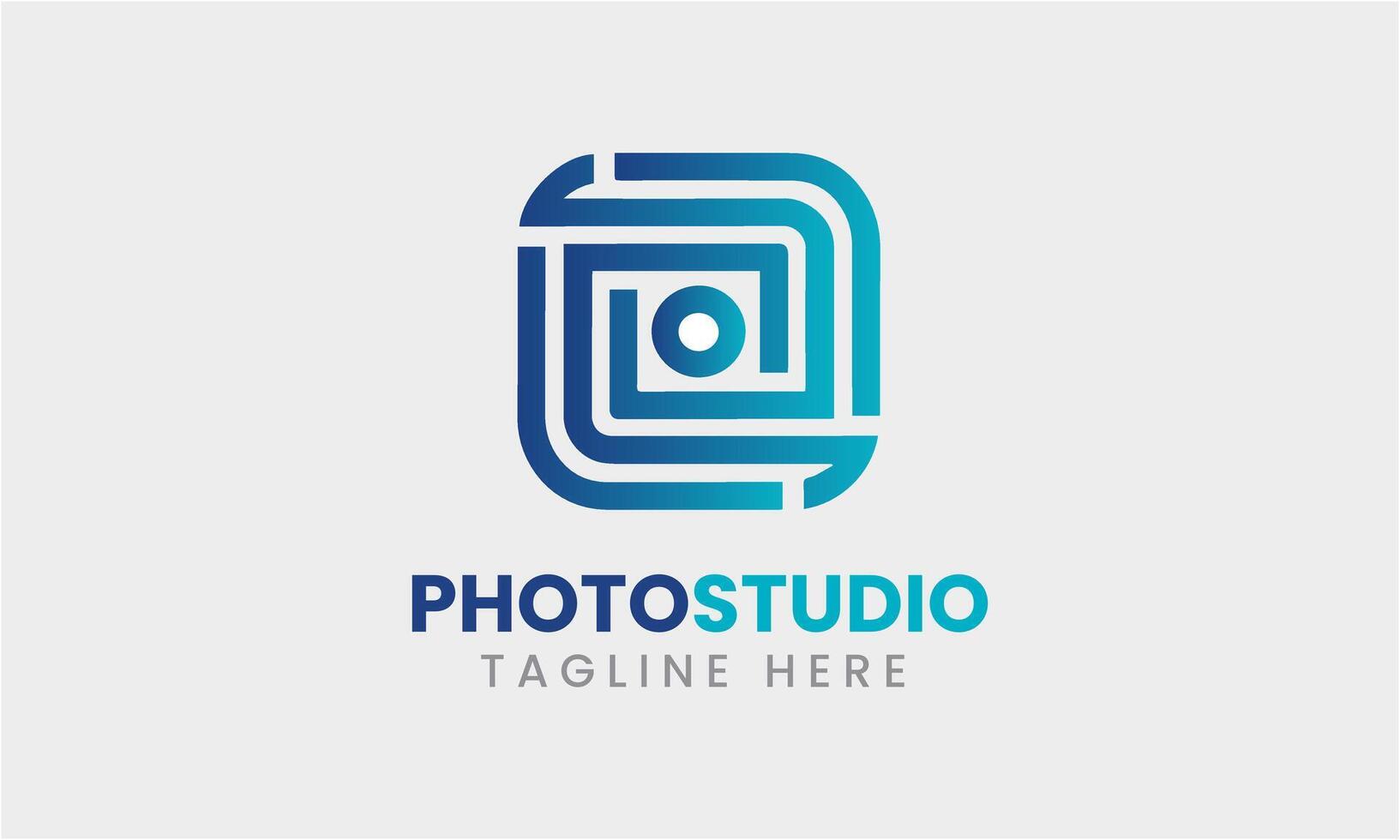 AI generated Photo studio camera icon film lens light vector logo modern minimalist unique studio template