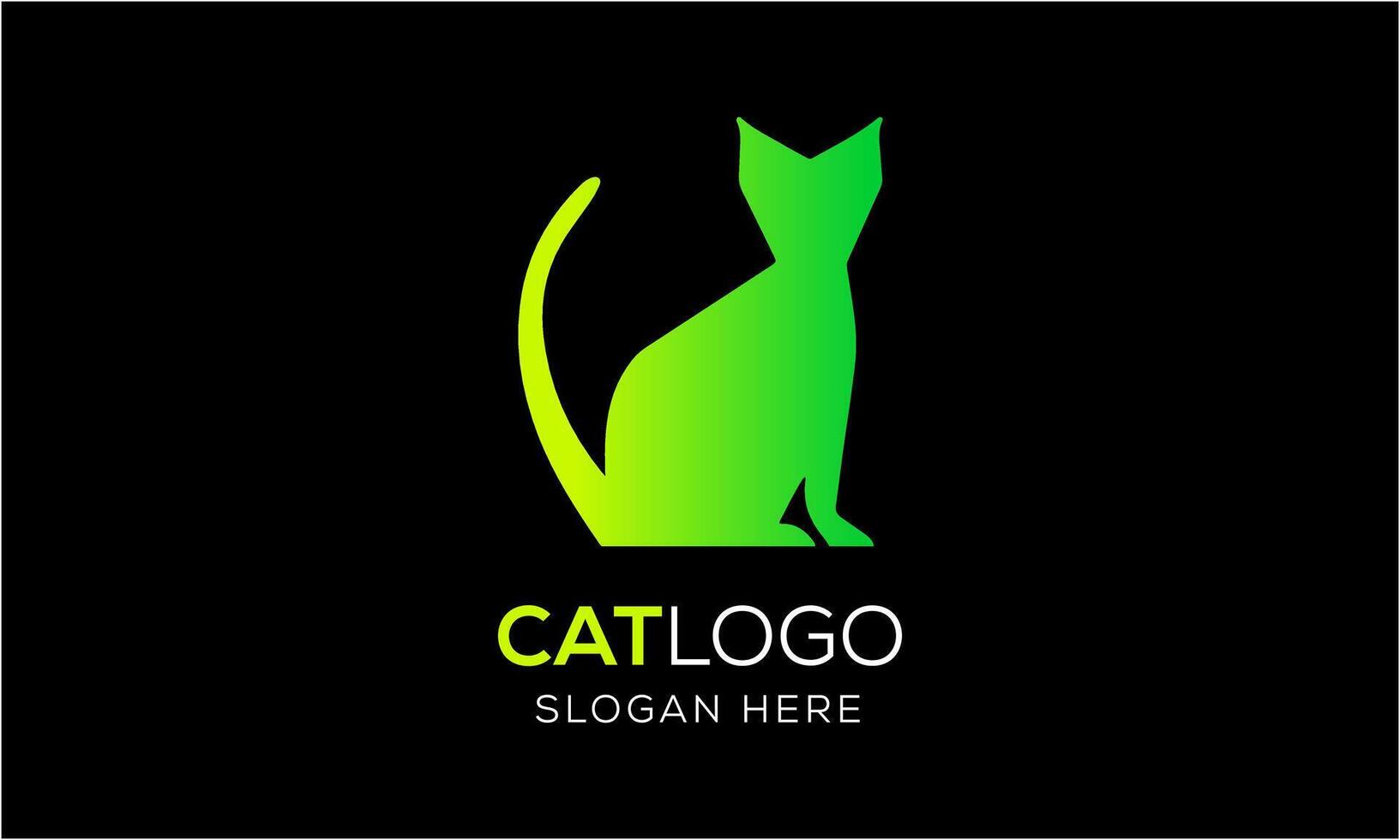AI generated Cat animal pet icon mascot logo design minimalist modern symbol idea template vector