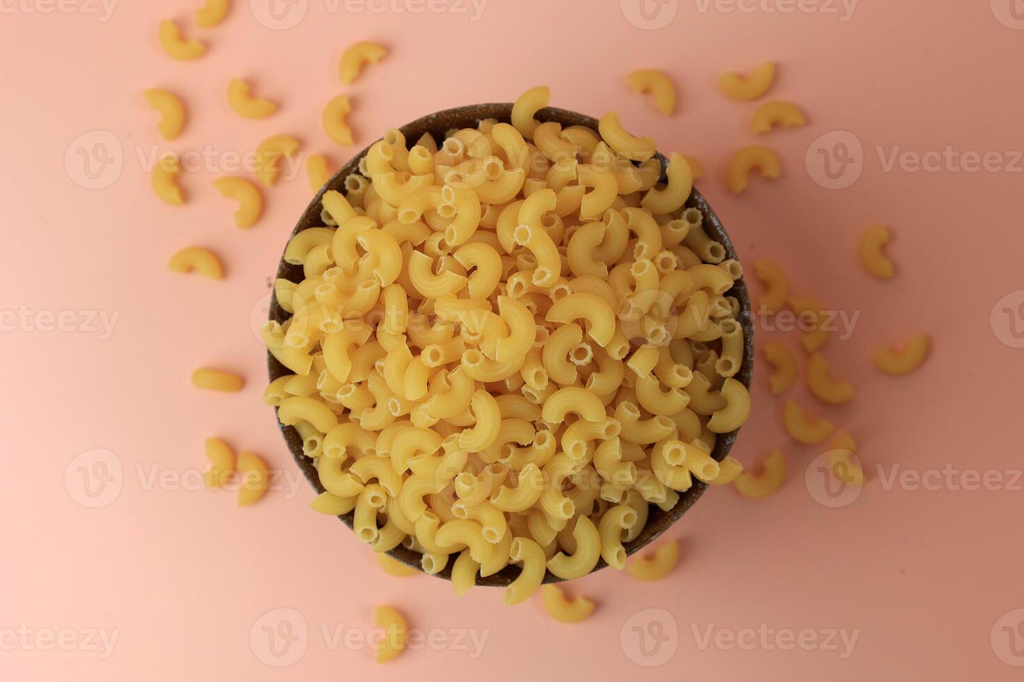 Raw Dried Elbow Macaroni for Cooking Pasta photo
