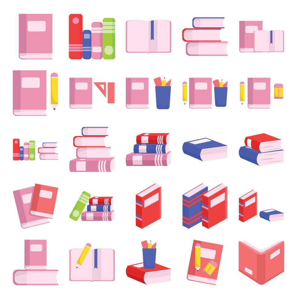Illustration of book pack vector