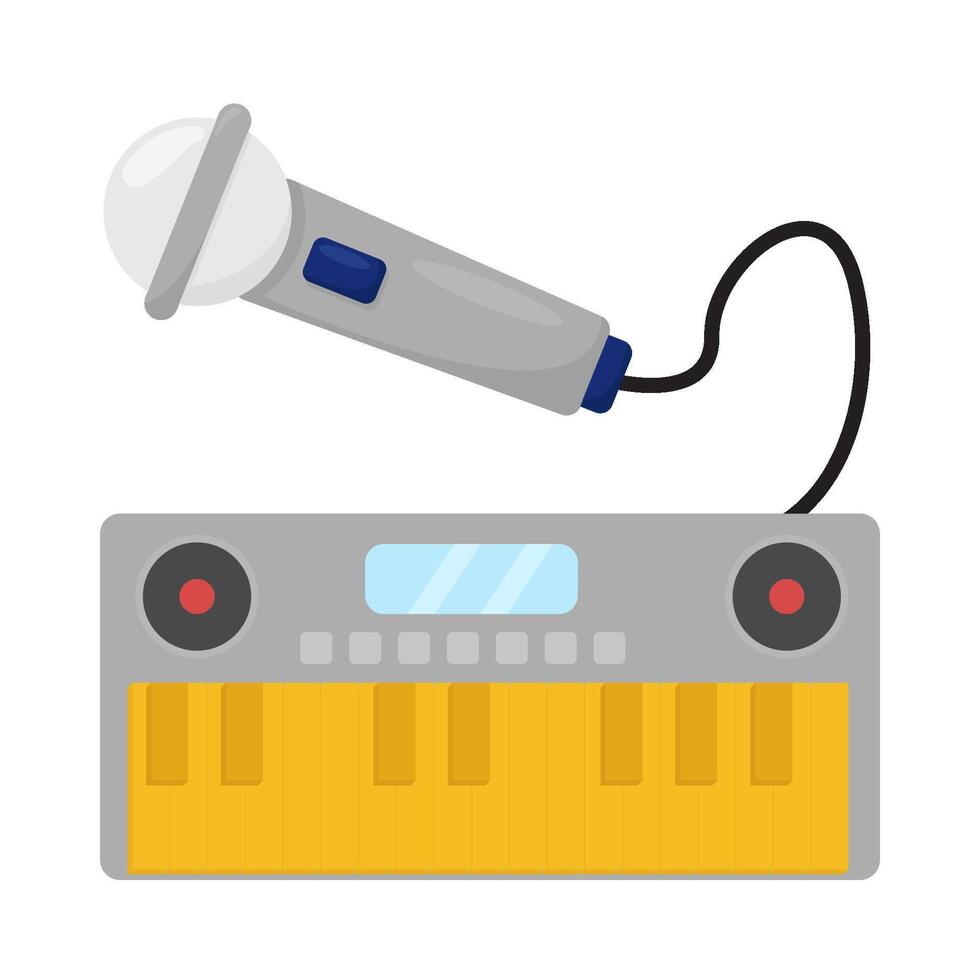 Illustration of piano vector