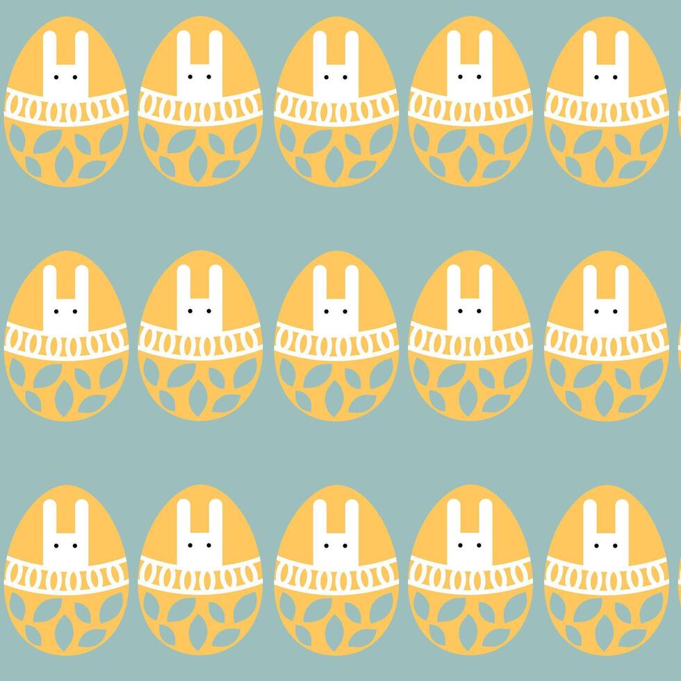 Easter eggs simple seamless pattern. Easter eggs, Easter symbol, decorative vector elements.