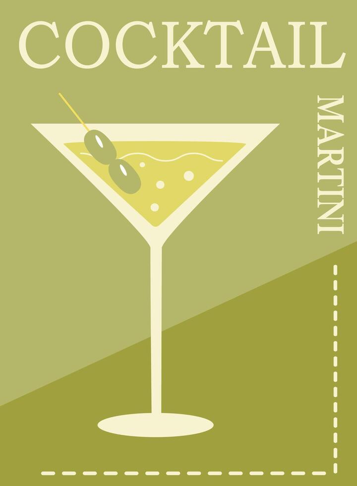 Vector illustration of summer cocktails. Icon, logo advertising flyer for bars and cafes.