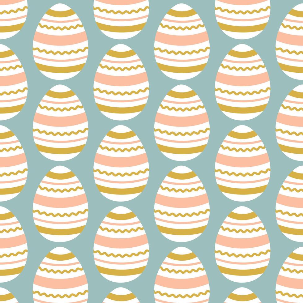 Easter eggs simple seamless pattern. Easter eggs, Easter symbol, decorative vector elements.