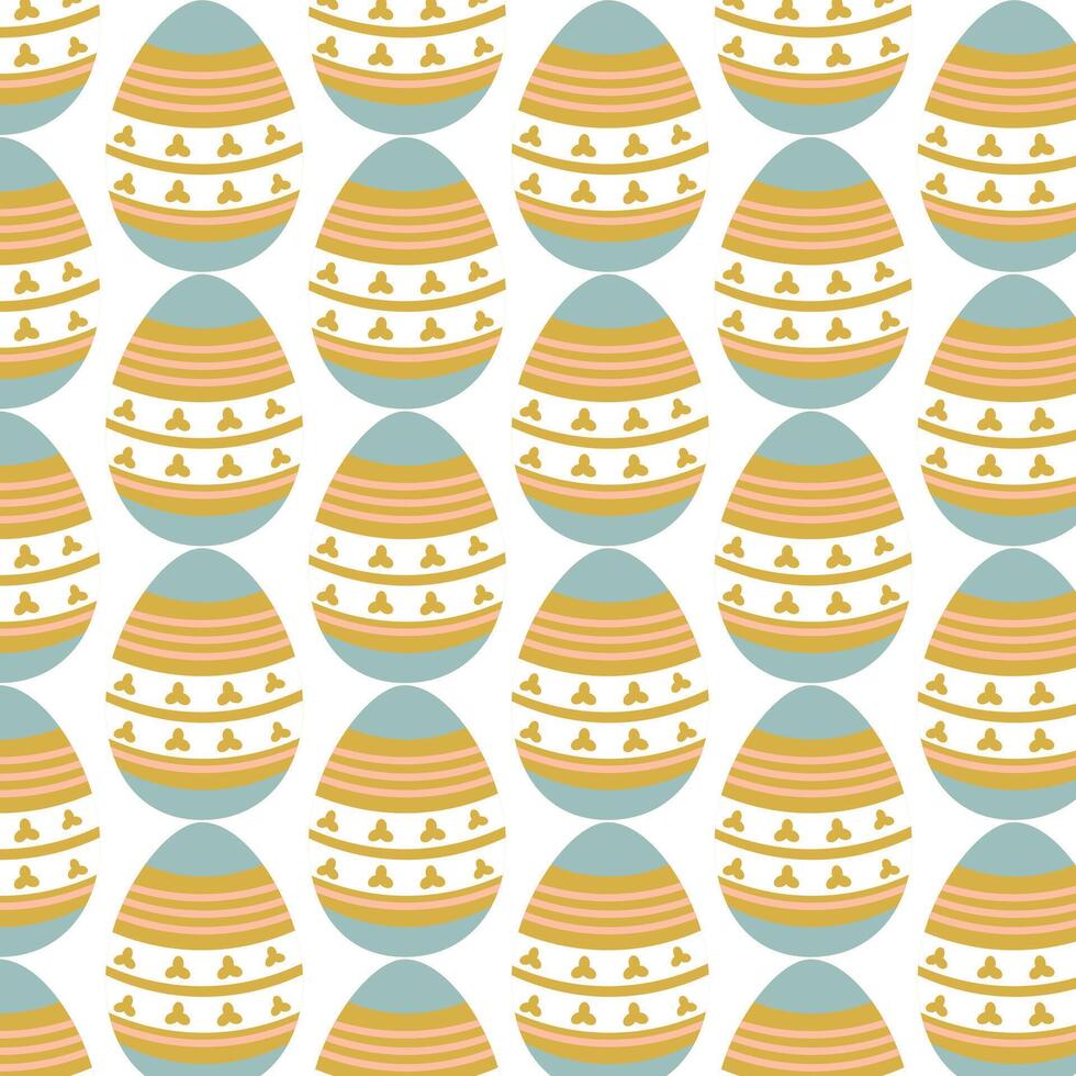 Easter eggs simple seamless pattern. Easter eggs, Easter symbol, decorative vector elements.