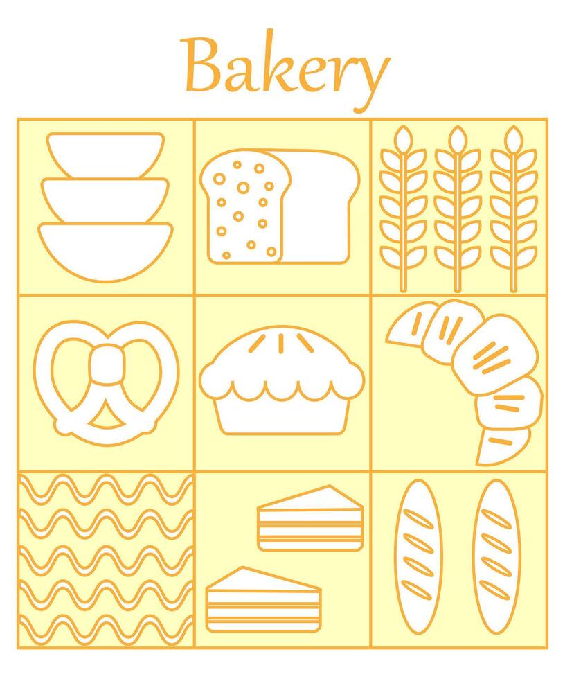 Set of advertising flyers for baking, bakery, cooking, desserts, confectionery, for poster, banner, cover, flyer, menu.Vector illustration. vector