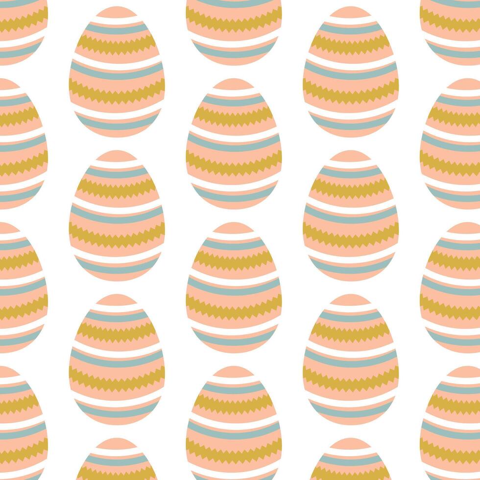 Easter eggs simple seamless pattern. Easter eggs, Easter symbol, decorative vector elements.