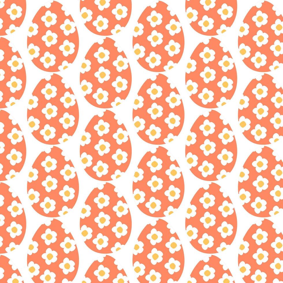 Easter eggs simple seamless pattern. Easter eggs, Easter symbol, decorative vector elements.