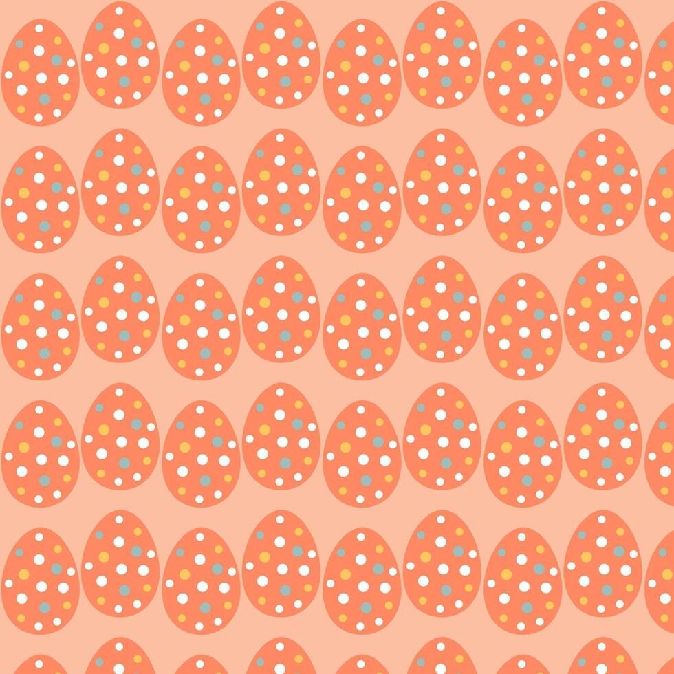Easter eggs simple seamless pattern. Easter eggs, Easter symbol, decorative vector elements.
