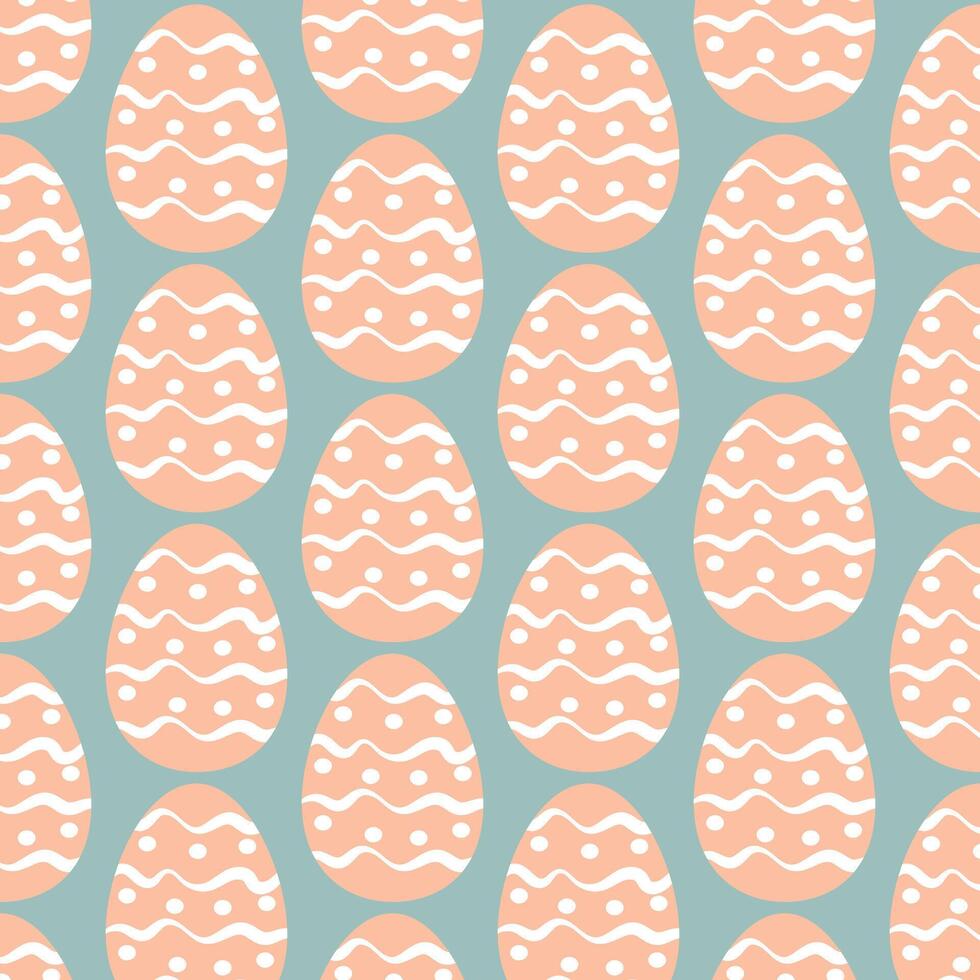 Easter eggs simple seamless pattern. Easter eggs, Easter symbol, decorative vector elements.