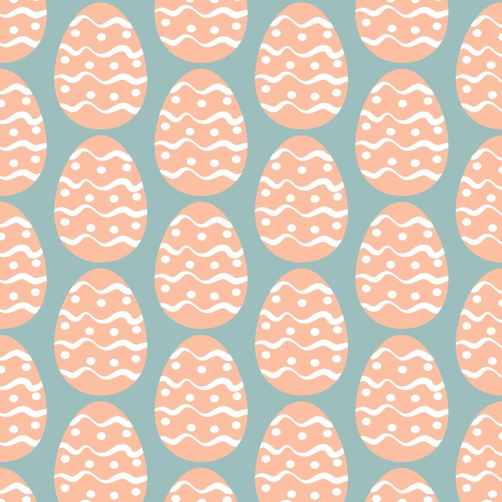 Easter eggs simple seamless pattern. Easter eggs, Easter symbol, decorative vector elements.