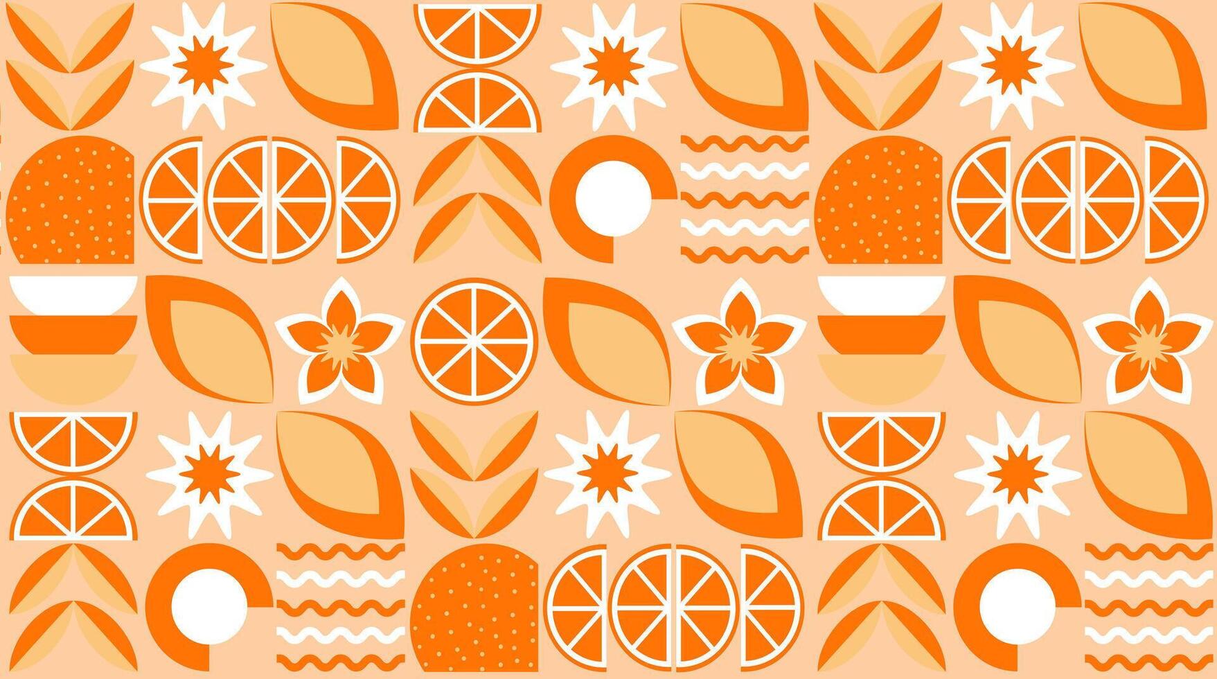 Abstract geometric vector pattern in Scandinavian style. Agriculture symbol. Harvest of garden. Background illustration graphic design.