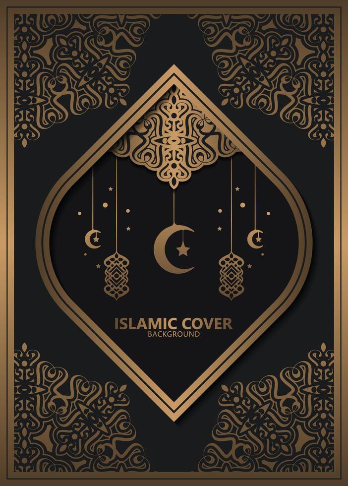 Luxury ramadan islamic ornament cover vector