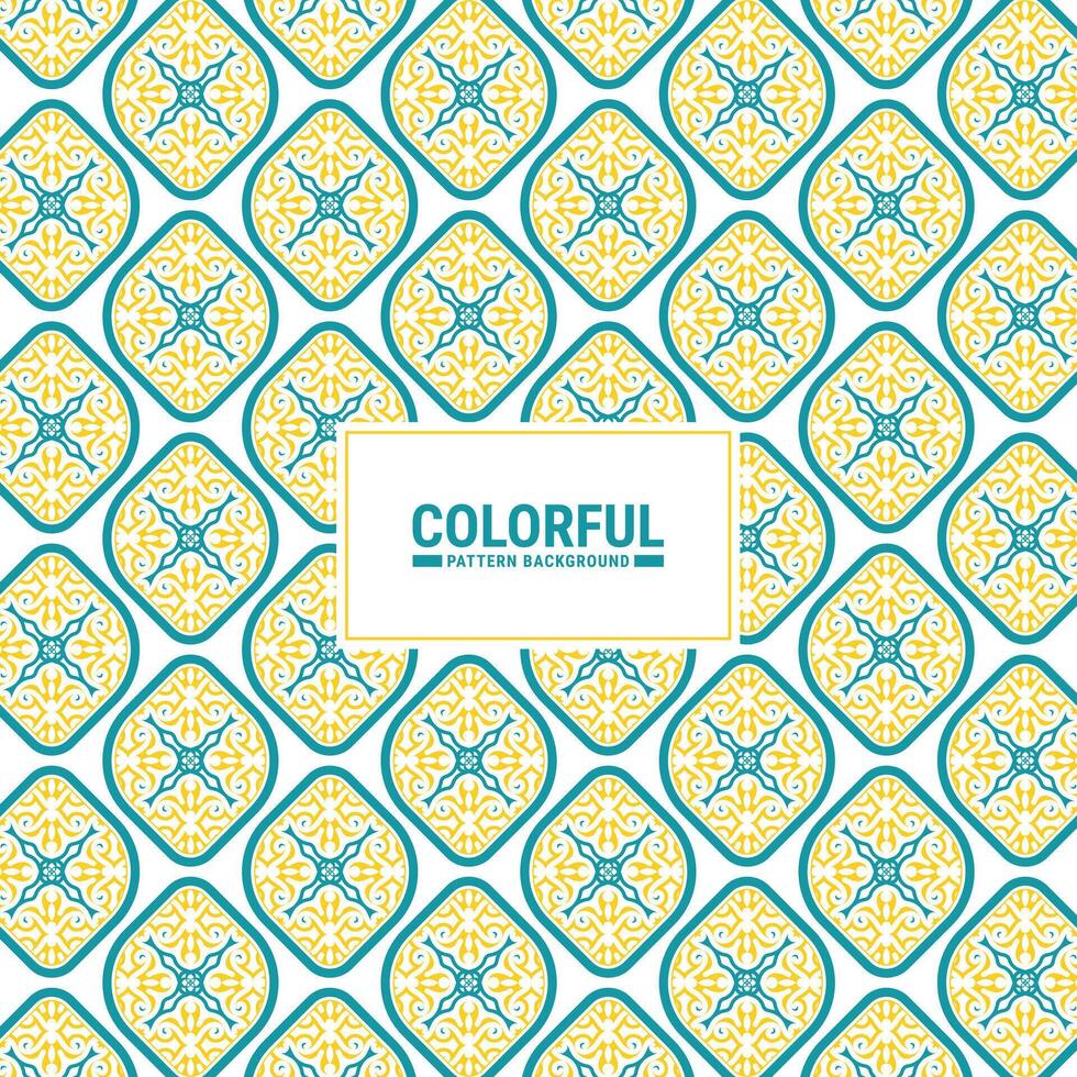 Colorful abstract geometric pattern design vector