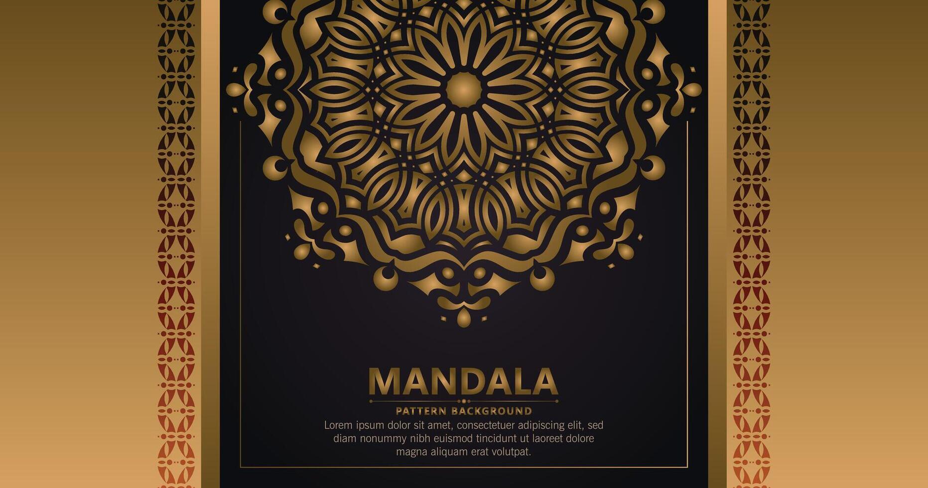 Fondo de mandala ornamental de lujo con estilo de patrón oriental islámico árabe premium vector