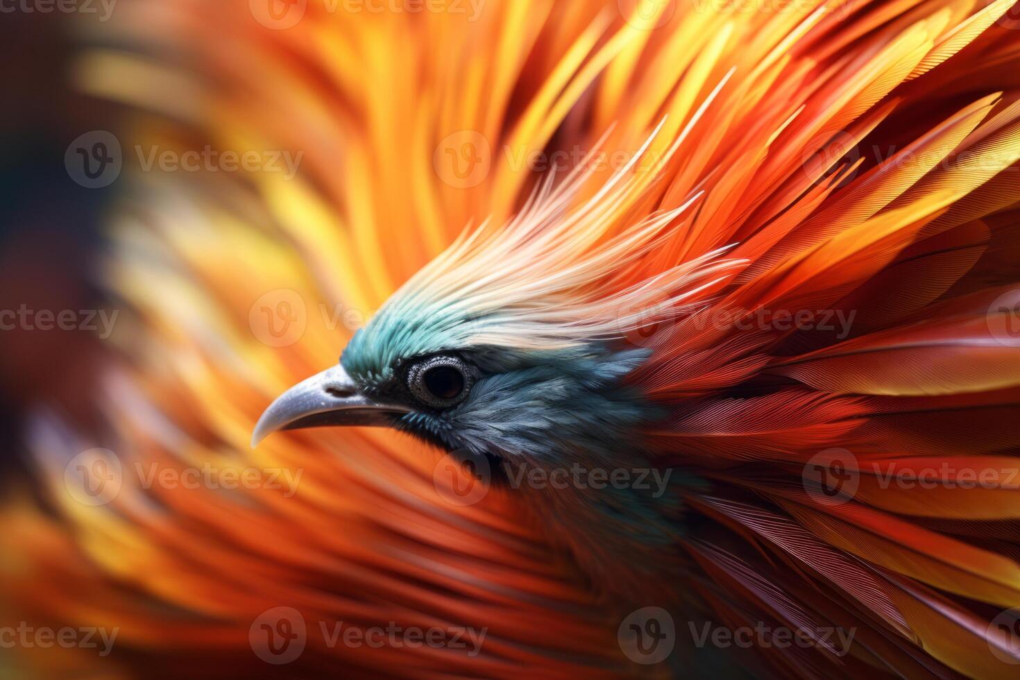 AI generated Up-close view of a bird's wings in motion. Generative AI photo