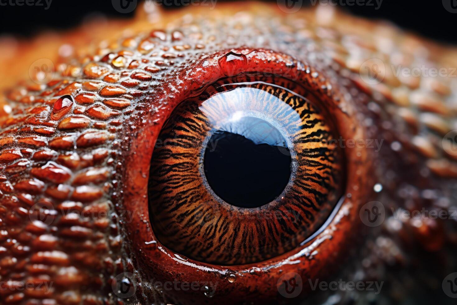 AI generated Close-up of a snail's eye stalks. Generative AI photo