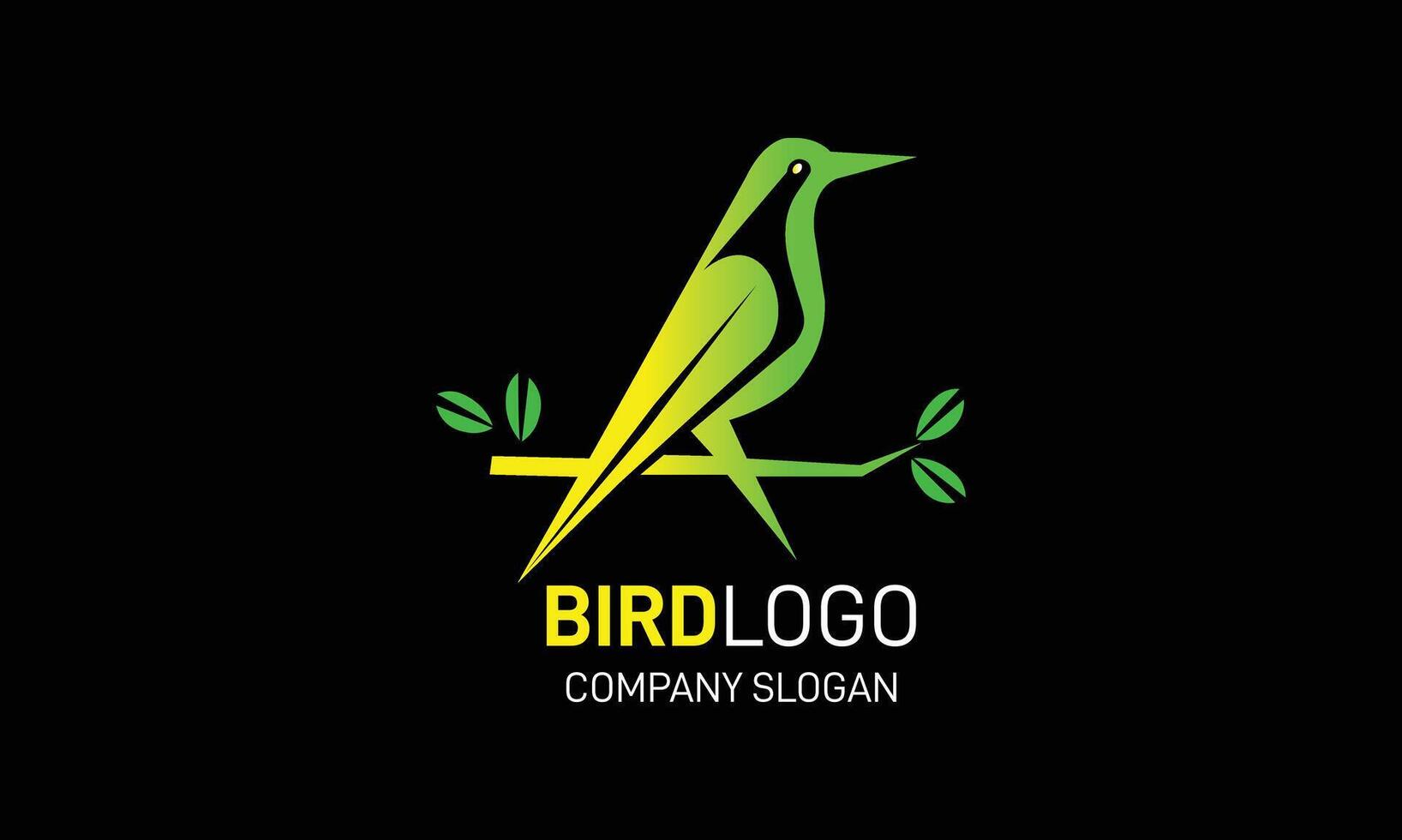 ai generado pájaro pavo real minimalista moderno logo diseño icono vector