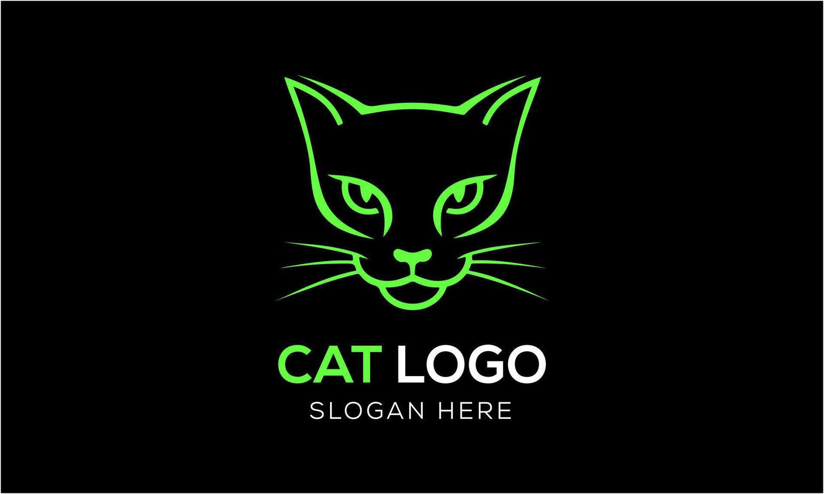AI generated Cat animal pet icon mascot logo design minimalist modern symbol idea template vector