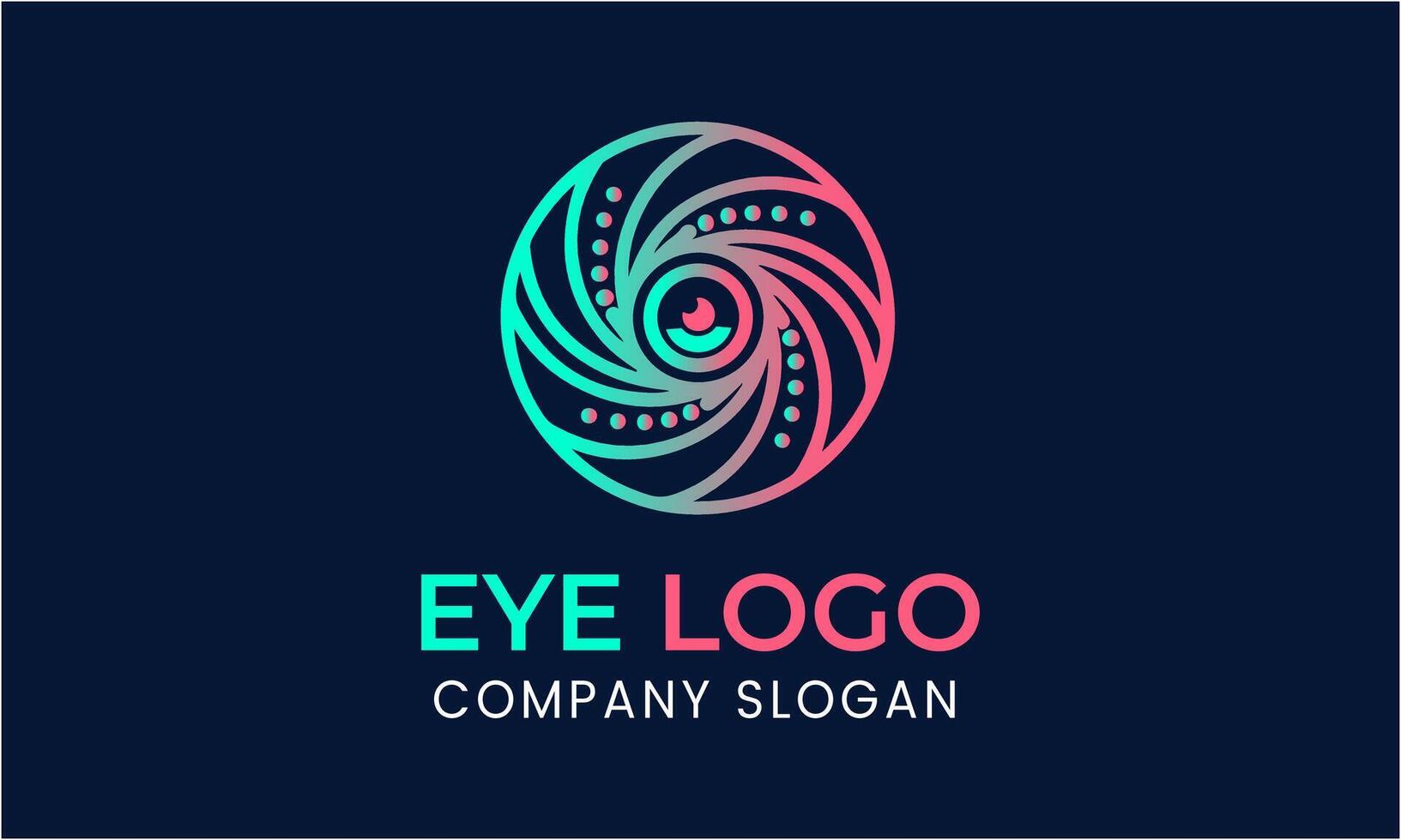 AI generated Eye optical hospital vector lens element logo design template
