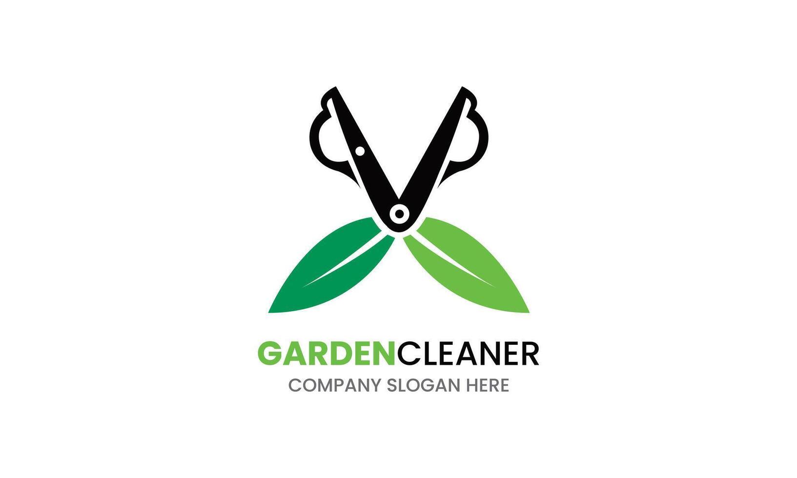 AI generated Garden maintenance service vector logo design