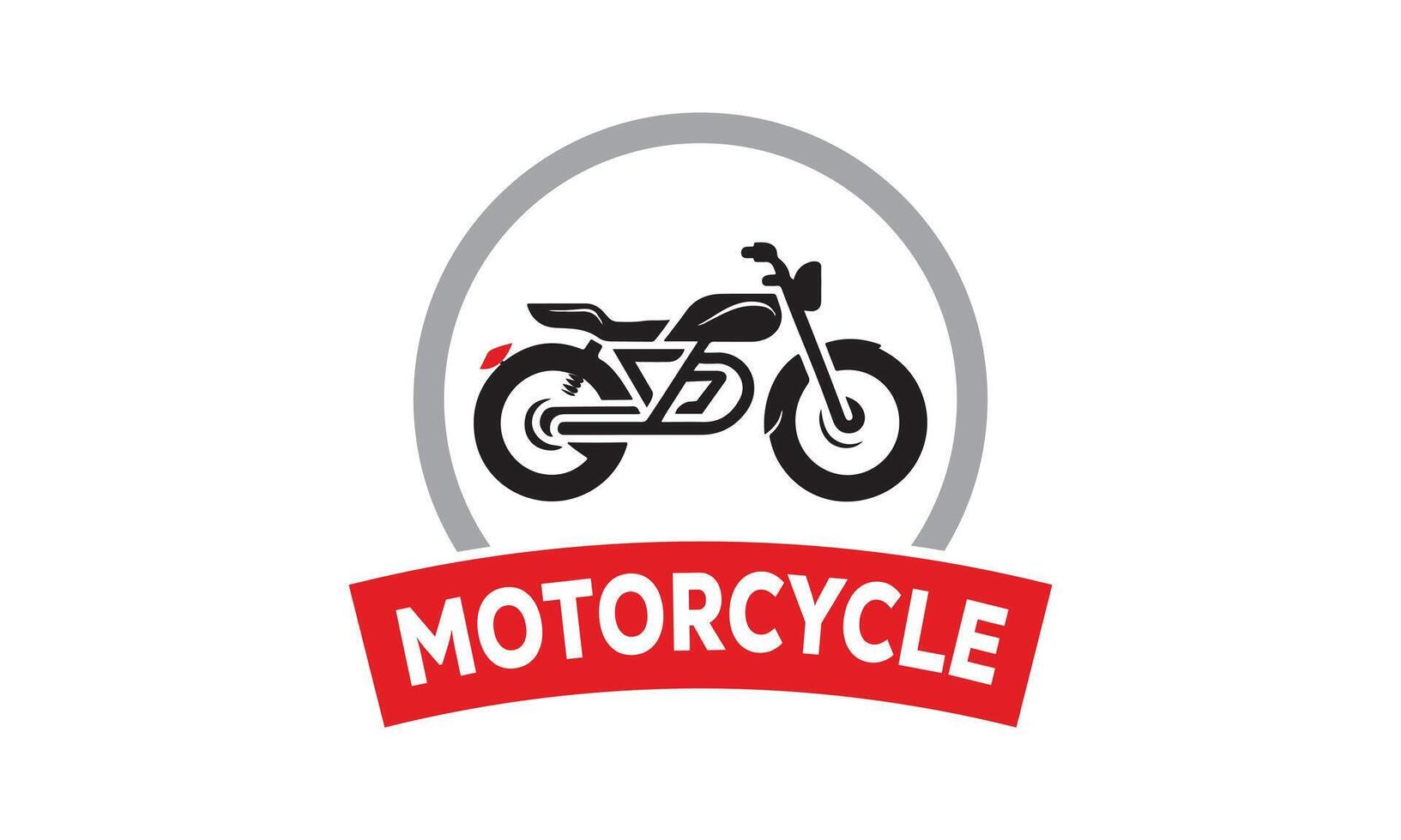 AI generated Motorbike motorcycle icon vector logo design minimalist template
