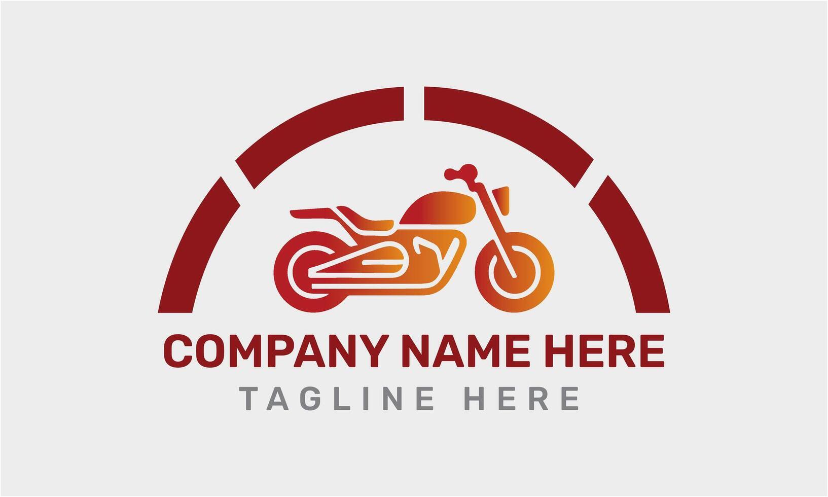 AI generated Motorbike motorcycle icon vector logo design minimalist template