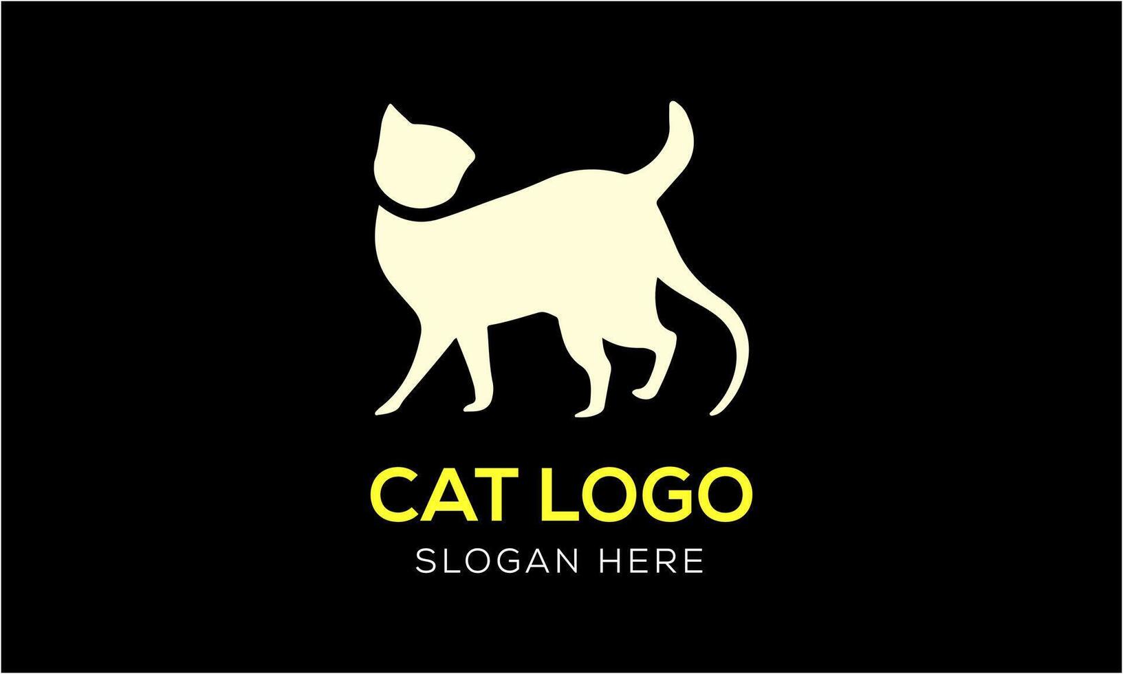 AI generated Cat animal pet icon mascot logo design minimalist modern symbol idea template vector