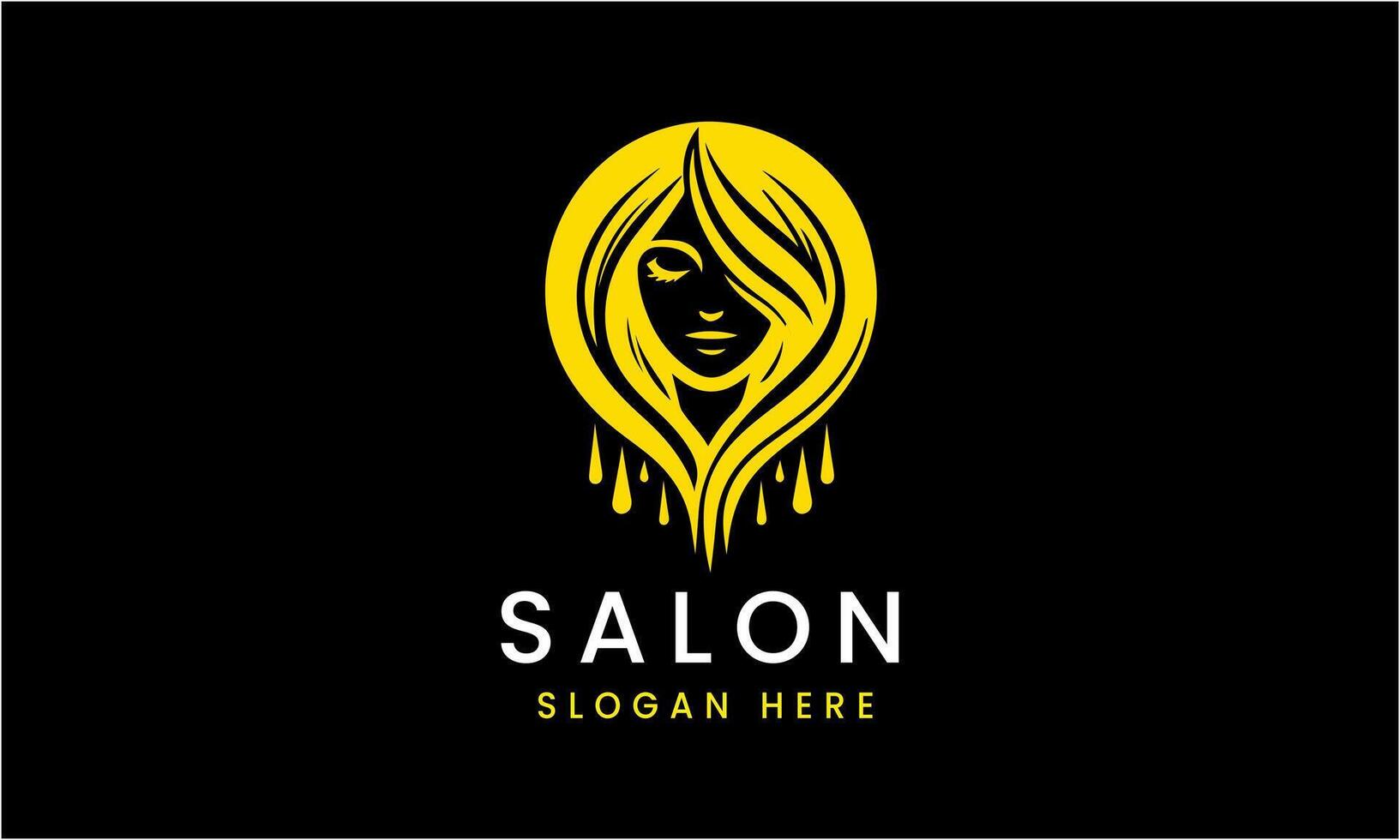 ai generado dama salón belleza cara Moda spa mujer logo diseño vector