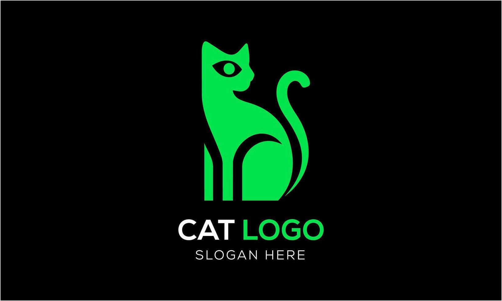 AI generated Cat animal pet icon mascot logo design minimalist modern symbol idea template vector