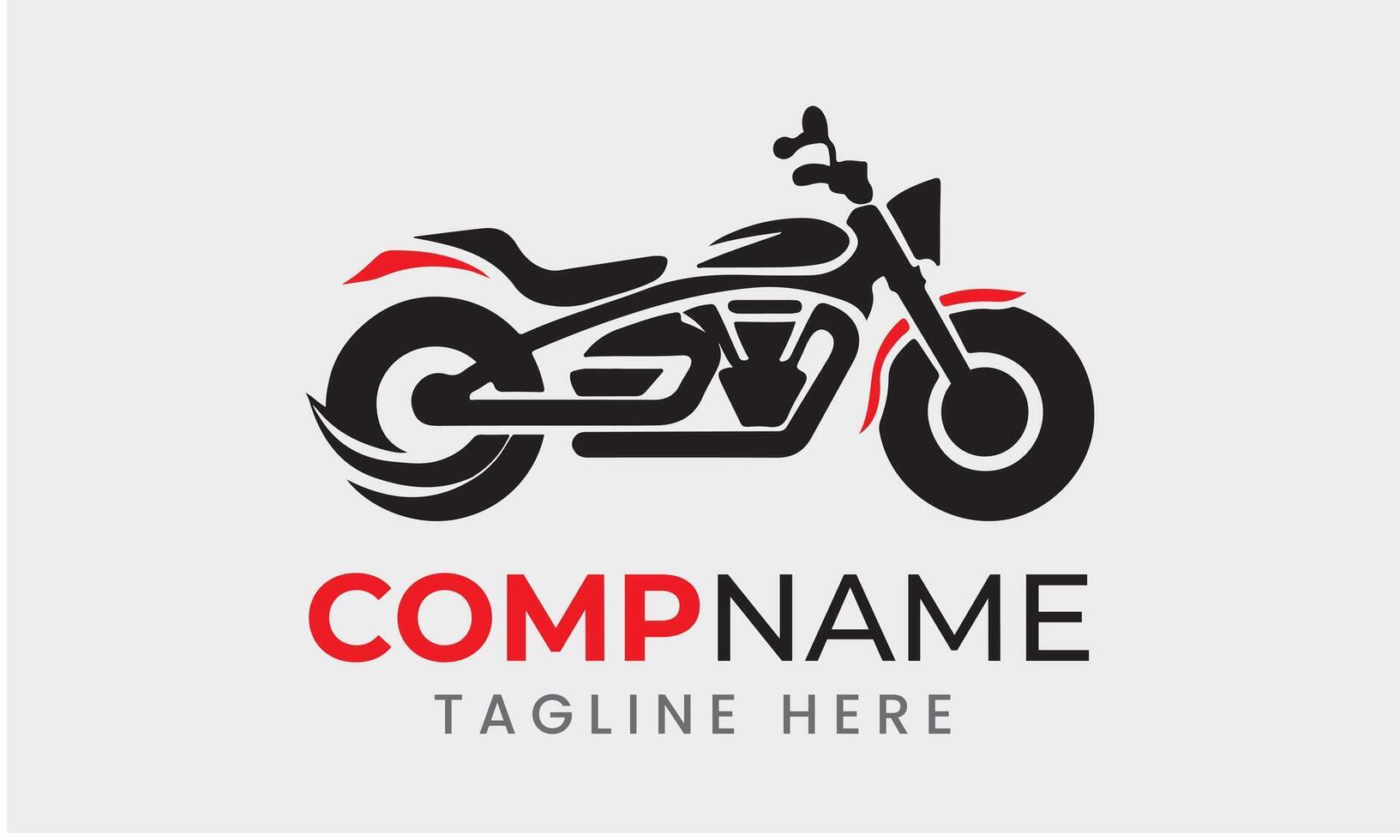 AI generated Motorbike motorcycle icon vector logo design minimalist template