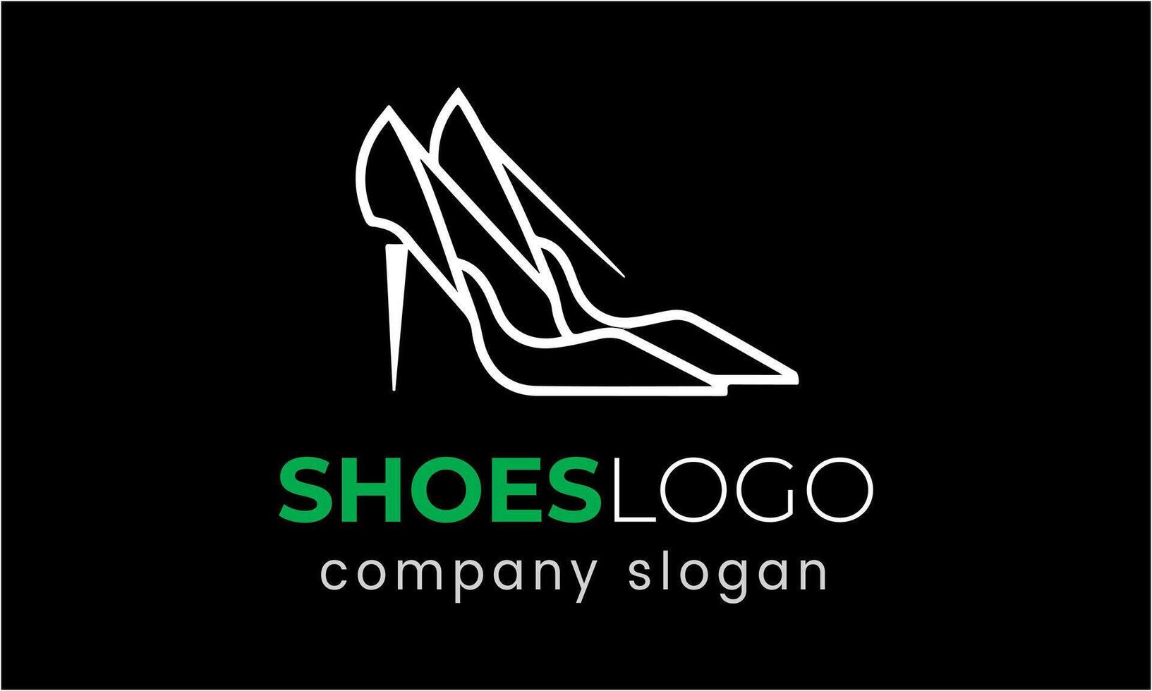 AI generated Ladies shoes vector design logo template