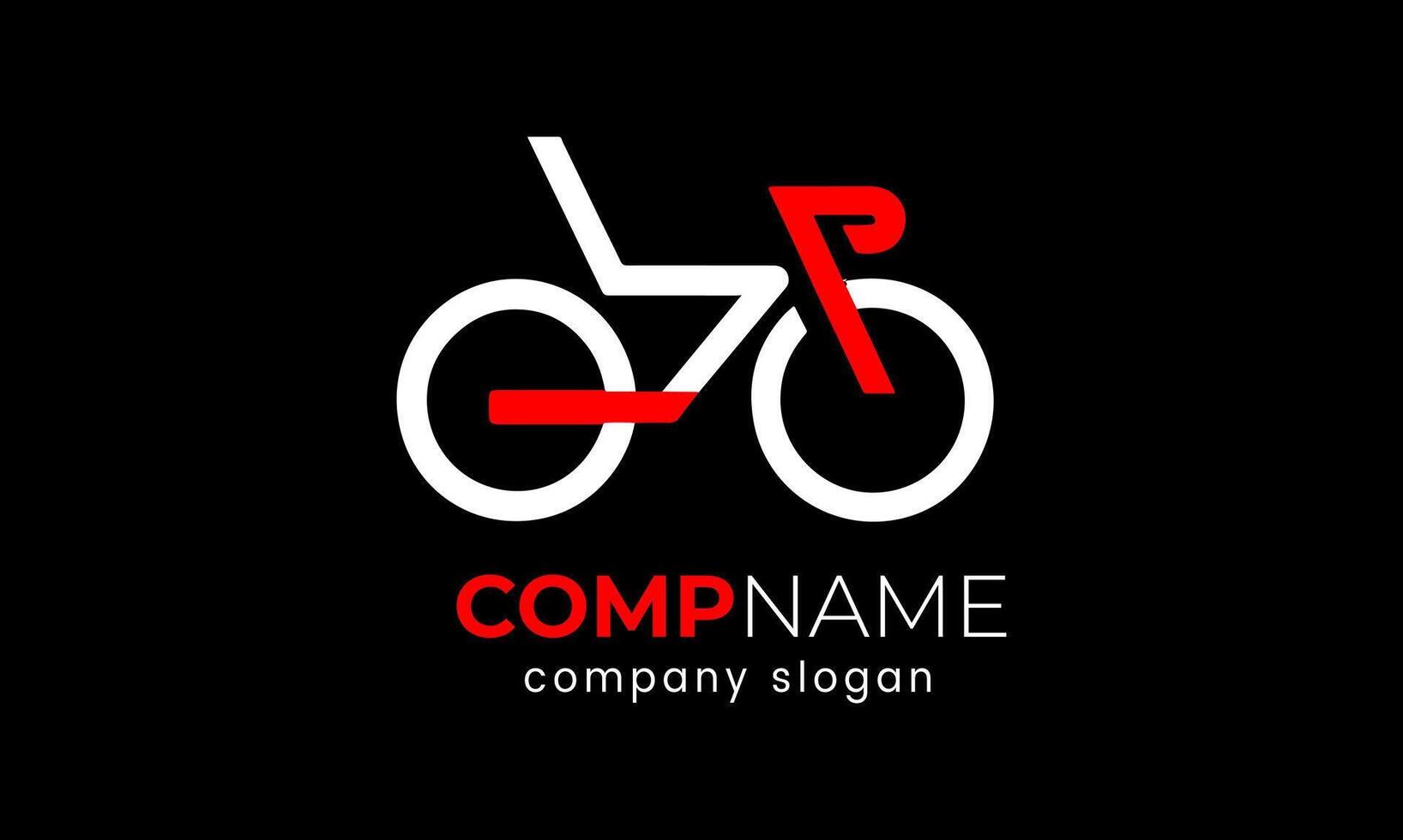 AI generated Bicycle minimalist modern logo design vector