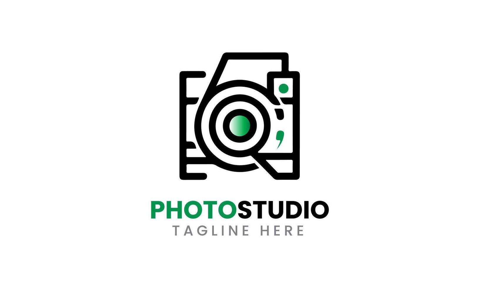 AI generated Photo studio camera icon film lens light vector logo modern minimalist unique studio template