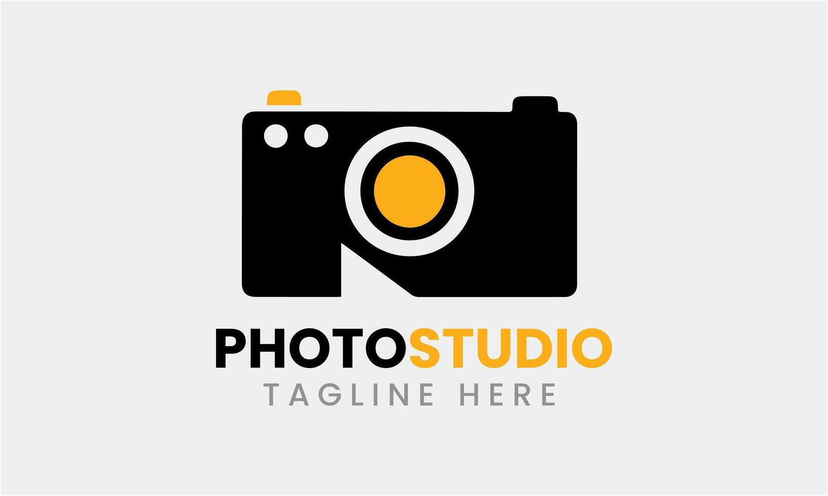 AI generated Photo studio camera icon film lens light vector logo modern minimalist unique studio template