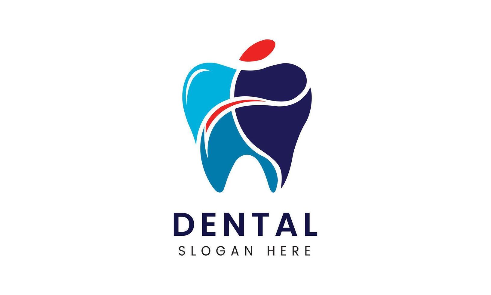 ai generado dental dientes boca salud médico logo icono vector diseño modelo