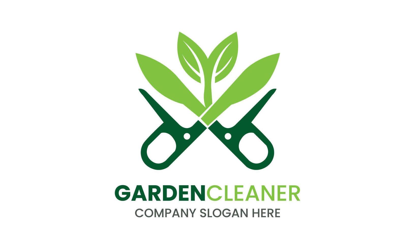 AI generated Garden maintenance service vector logo design