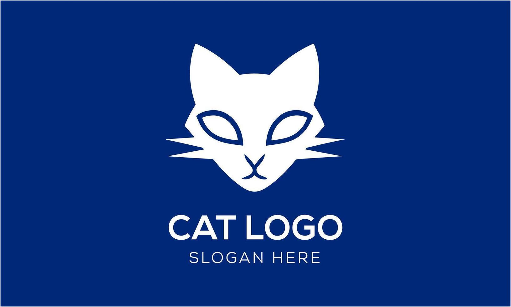 AI generated Cat animal pet icon mascot logo design minimalist modern symbol idea template vector