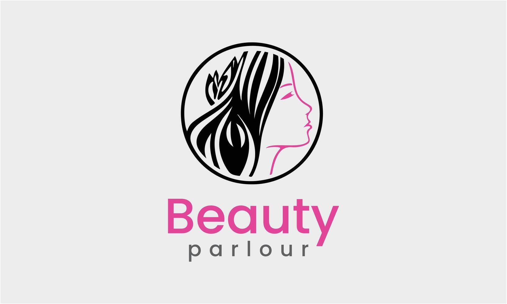 ai generado dama salón belleza cara Moda spa mujer logo diseño vector