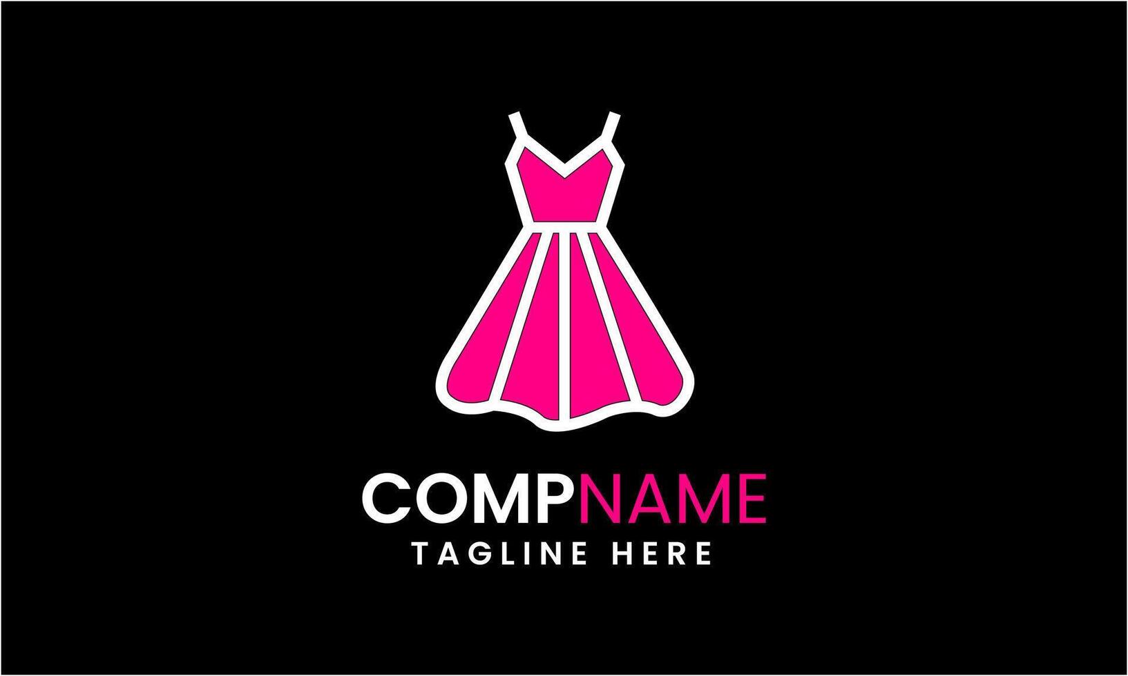 AI generated Ladies dress icon vector minimalist logo template