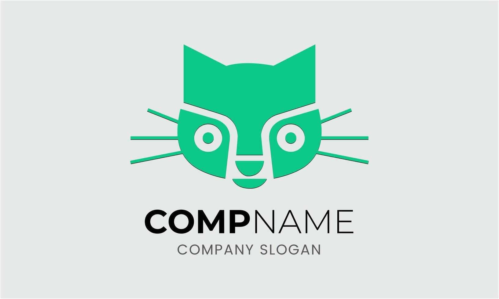 AI generated Cat animal pet icon mascot logo design minimalist modern symbol idea template vector