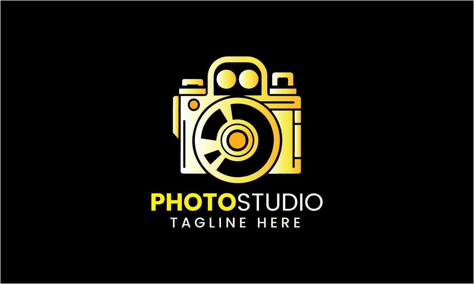 AI generated Photo studio camera icon film lens light vector logo modern minimalist unique studio template