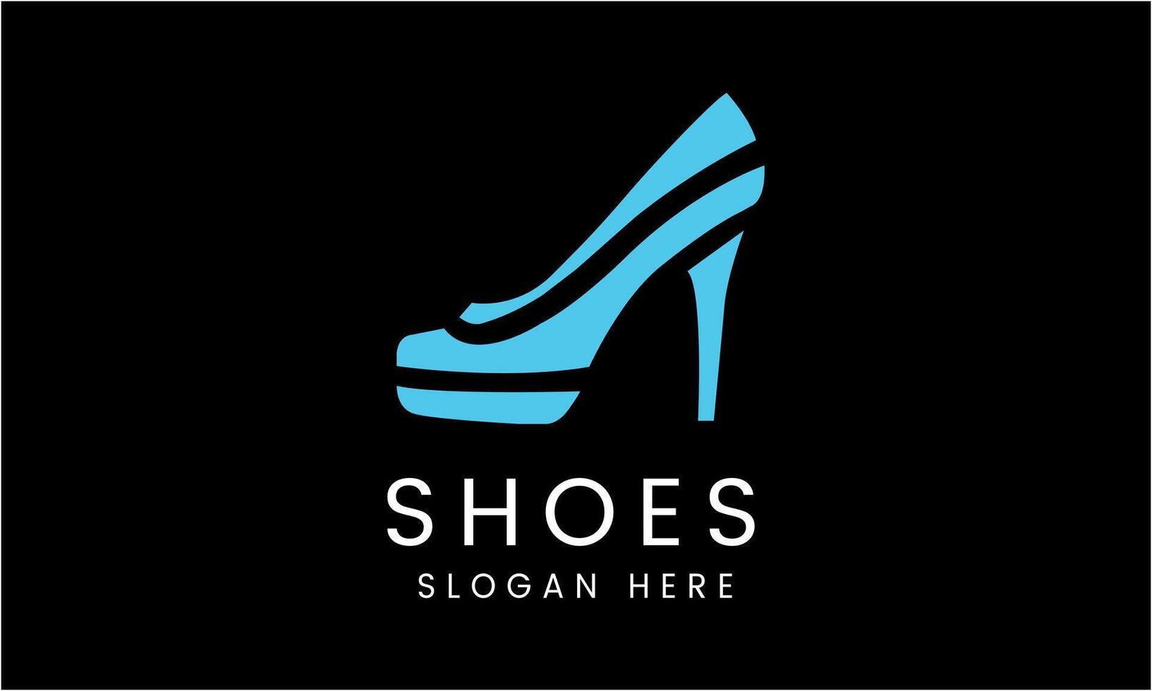 AI generated Ladies shoes vector design logo template