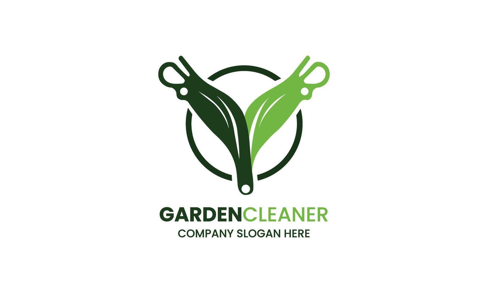 AI generated Garden maintenance service vector logo design