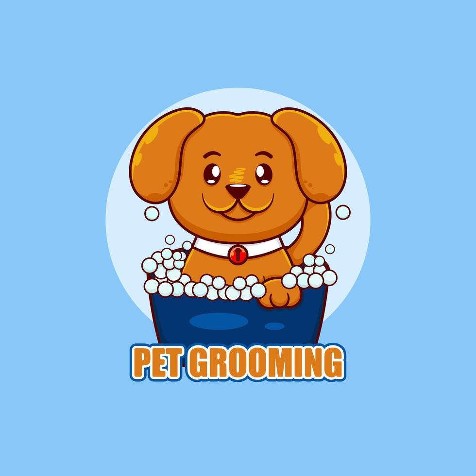 Pet grooming concept illustration vector
