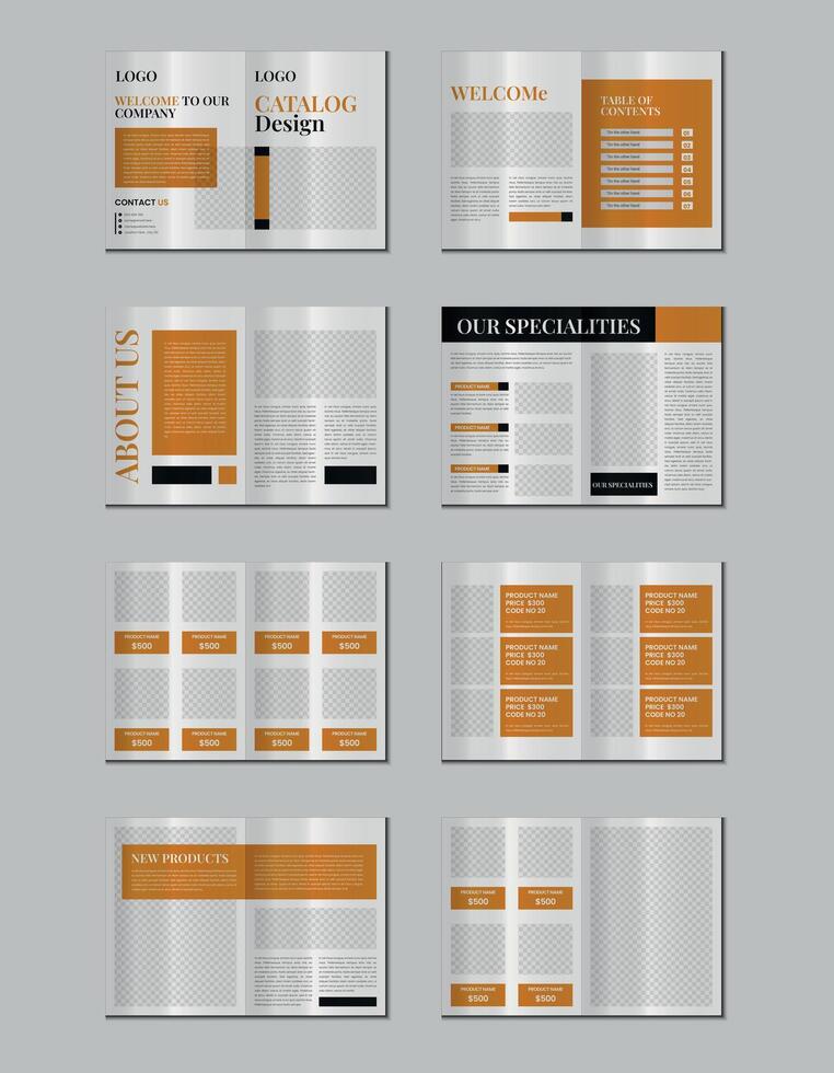 Catalogue design or product catalog template design vector