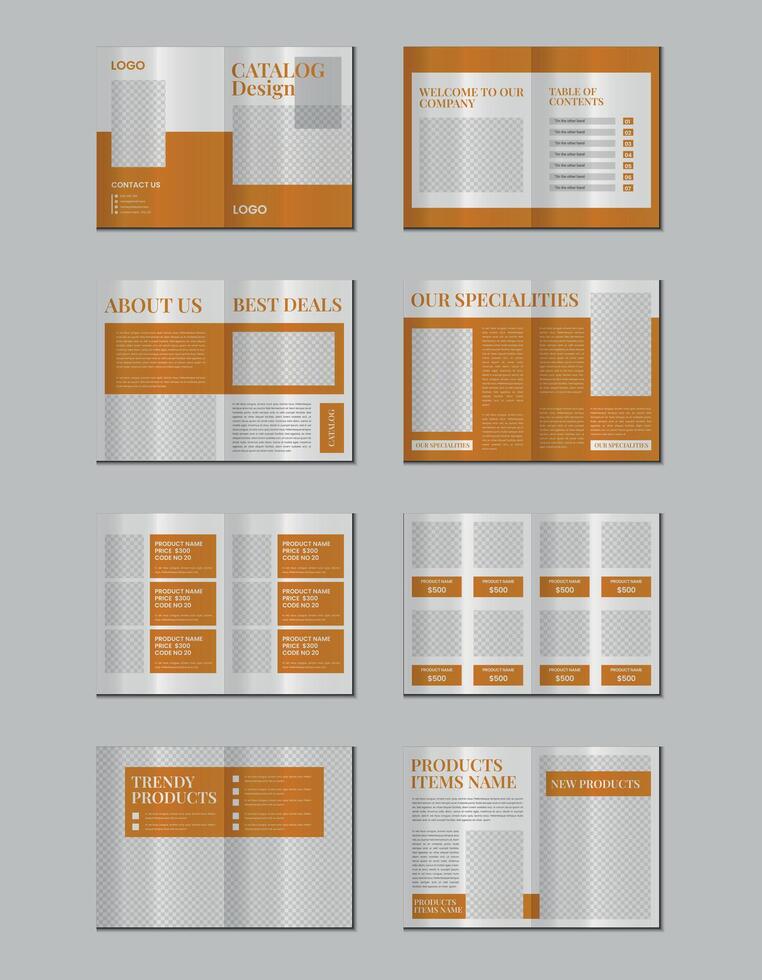 Catalogue design or product catalog template design vector