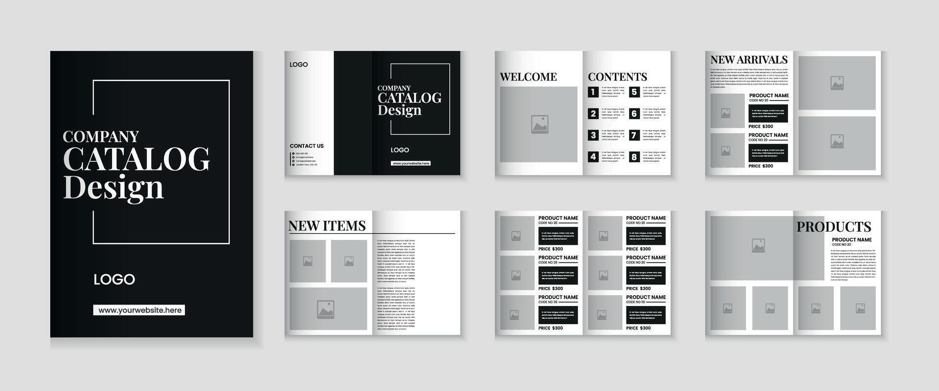 catalogar diseño o 12 paginas producto Catálogo modelo diseño vector