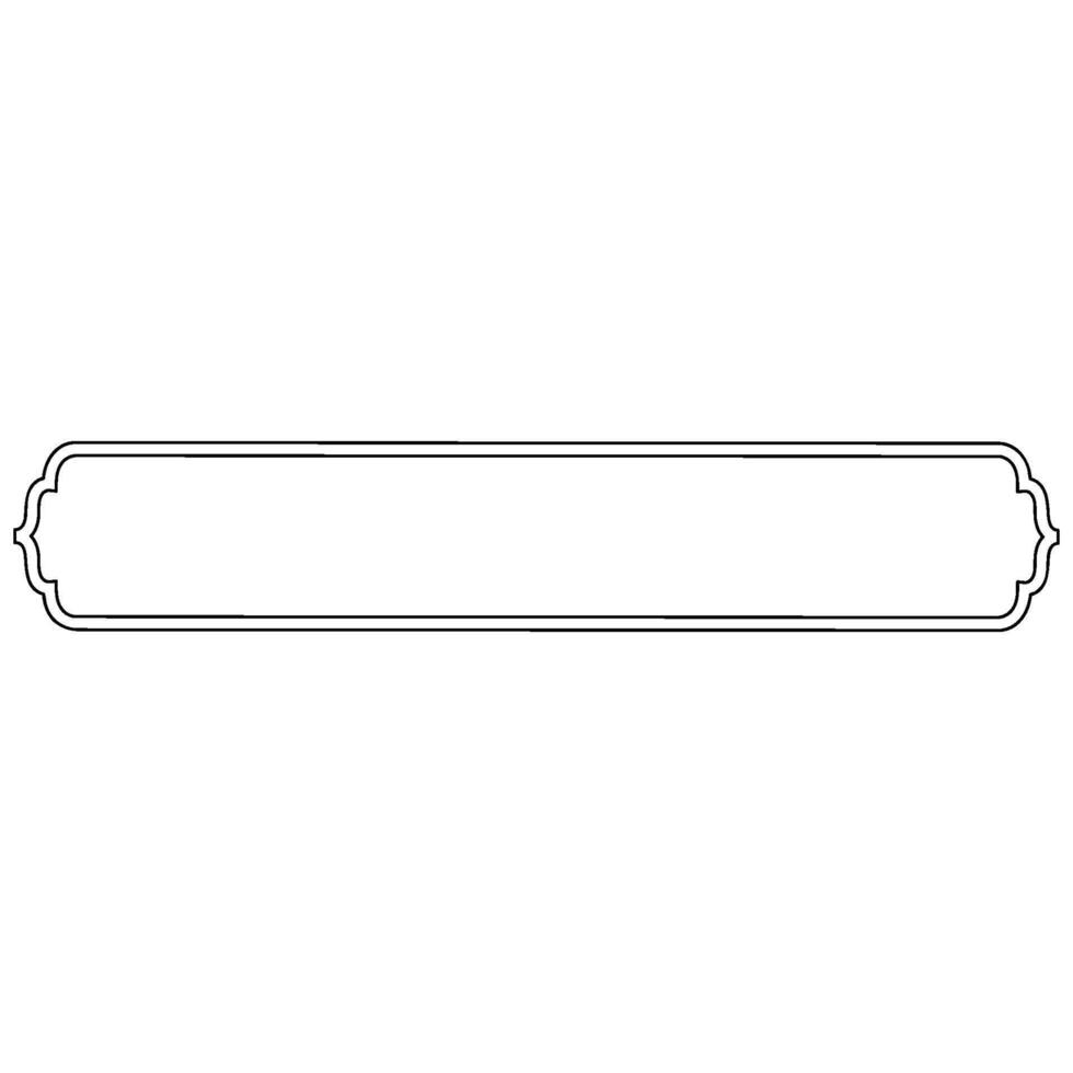 Decorative ornament frame icon shape outline element vector